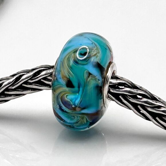 TROLLBEADS Rare Van Gogh Unique #2 LAA 925S colorful swirls, style of the artist - Picture 2 of 10